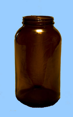 Amber Glass jars